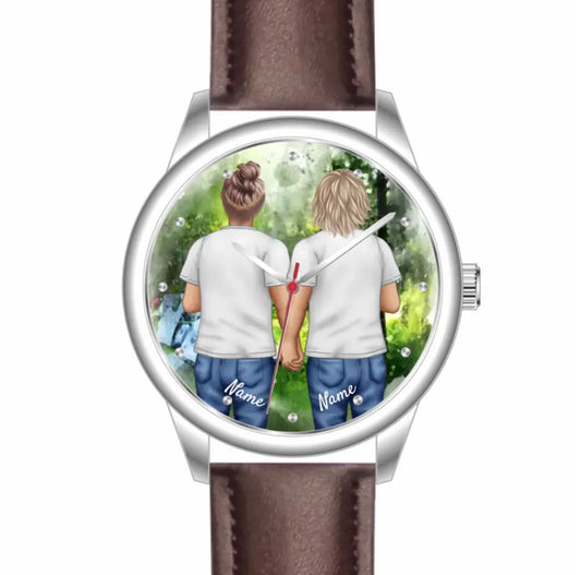 Pride men ohne Flagge | Personalisierte Armbanduhr (Unterschiedliche Uhr-Modelle wählbar!)