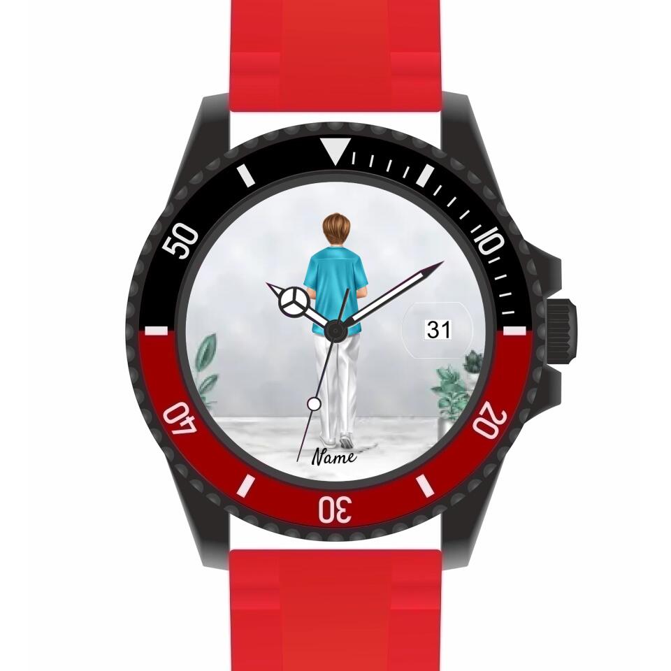 Krankenwester/Pflege/Ärztin | Personalisierte Armbanduhr (Unterschiedliche Uhr-Modelle wählbar!)