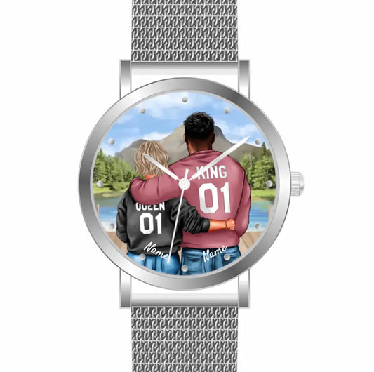 Pärchen | Personalisierte Armbanduhr (Unterschiedliche Uhr-Modelle wählbar!