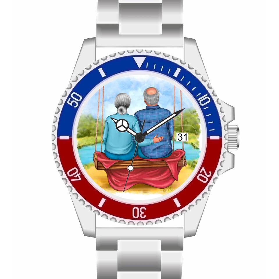 Oma & Opa | Personalisierte Armbanduhr (Unterschiedliche Uhr-Modelle wählbar!