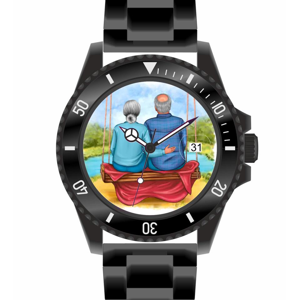 Oma & Opa | Personalisierte Armbanduhr (Unterschiedliche Uhr-Modelle wählbar!