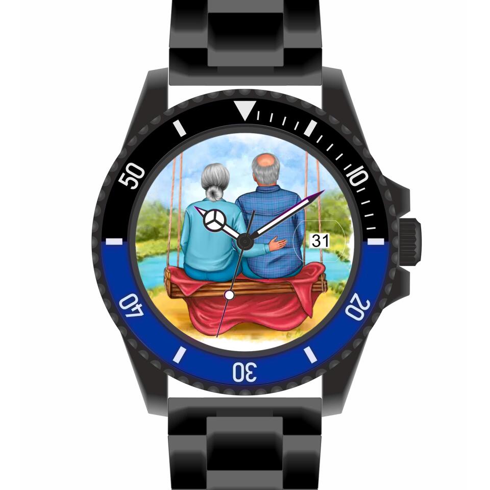 Oma & Opa | Personalisierte Armbanduhr (Unterschiedliche Uhr-Modelle wählbar!