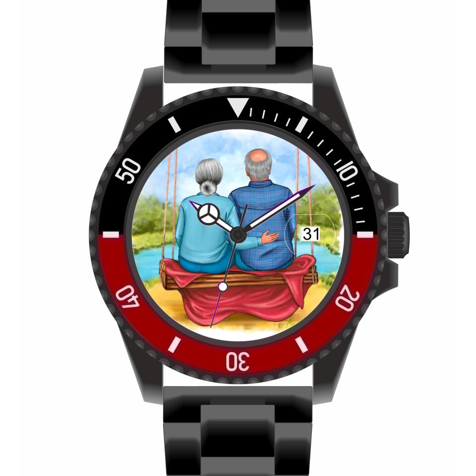 Oma & Opa | Personalisierte Armbanduhr (Unterschiedliche Uhr-Modelle wählbar!