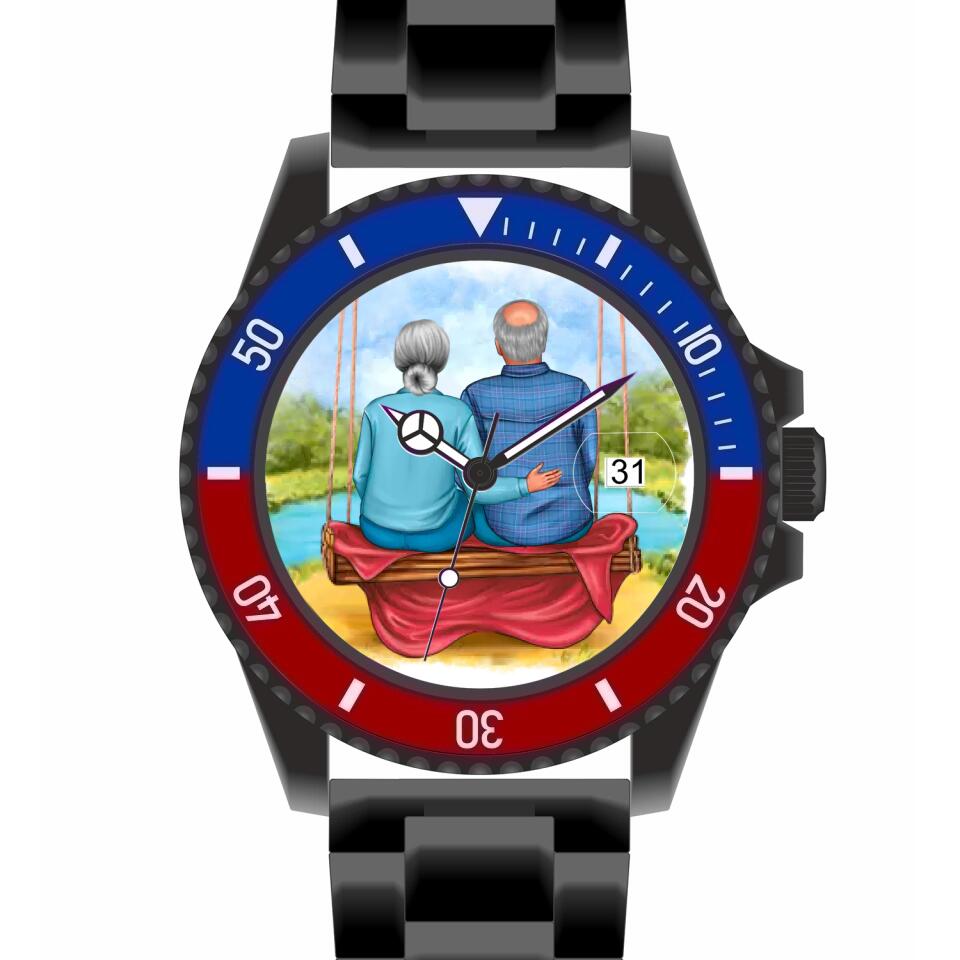Oma & Opa | Personalisierte Armbanduhr (Unterschiedliche Uhr-Modelle wählbar!