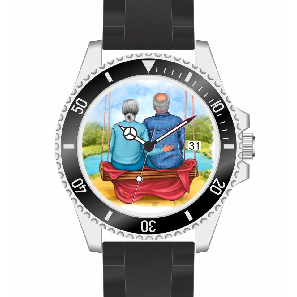 Oma & Opa | Personalisierte Armbanduhr (Unterschiedliche Uhr-Modelle wählbar!