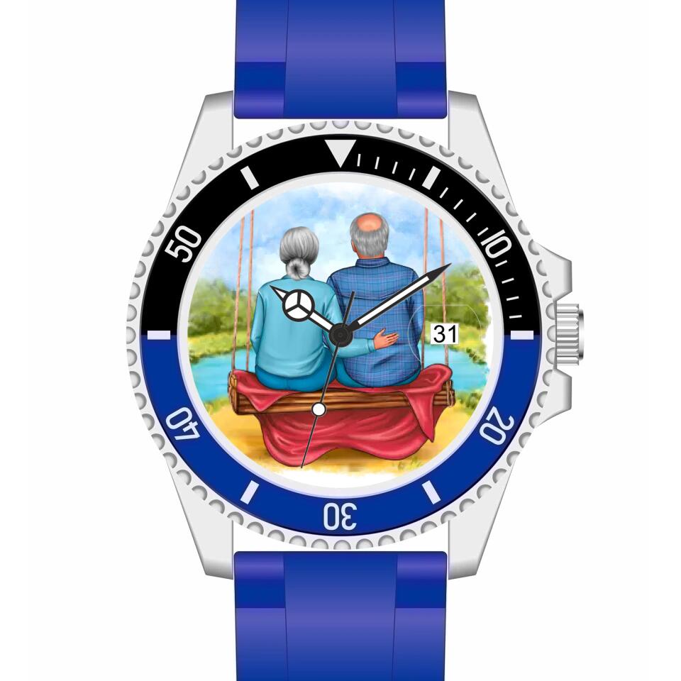 Oma & Opa | Personalisierte Armbanduhr (Unterschiedliche Uhr-Modelle wählbar!
