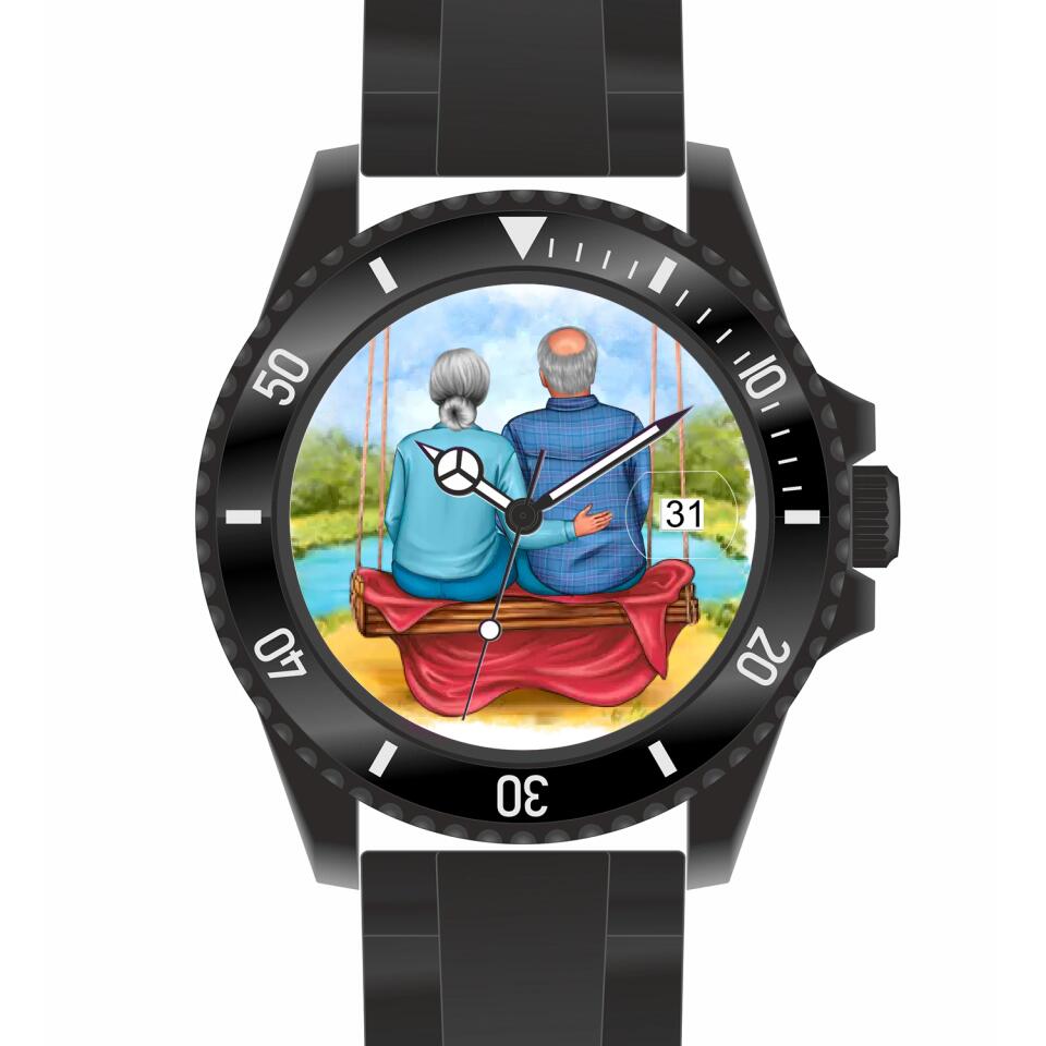 Oma & Opa | Personalisierte Armbanduhr (Unterschiedliche Uhr-Modelle wählbar!