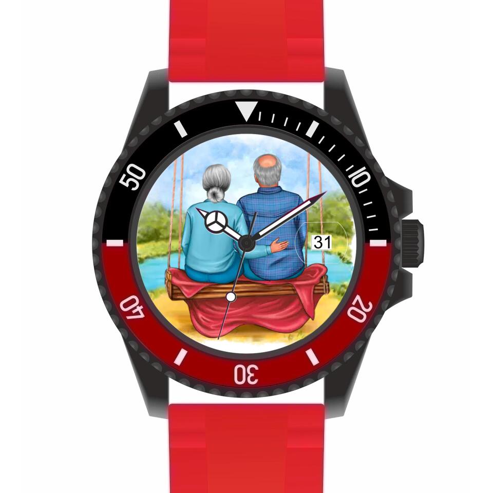 Oma & Opa | Personalisierte Armbanduhr (Unterschiedliche Uhr-Modelle wählbar!