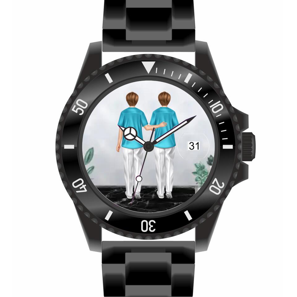 Krankenschwester/Krankenpfleger/Ärztin | Personalisierte Armbanduhr (Unterschiedliche Uhr-Modelle wählbar!)