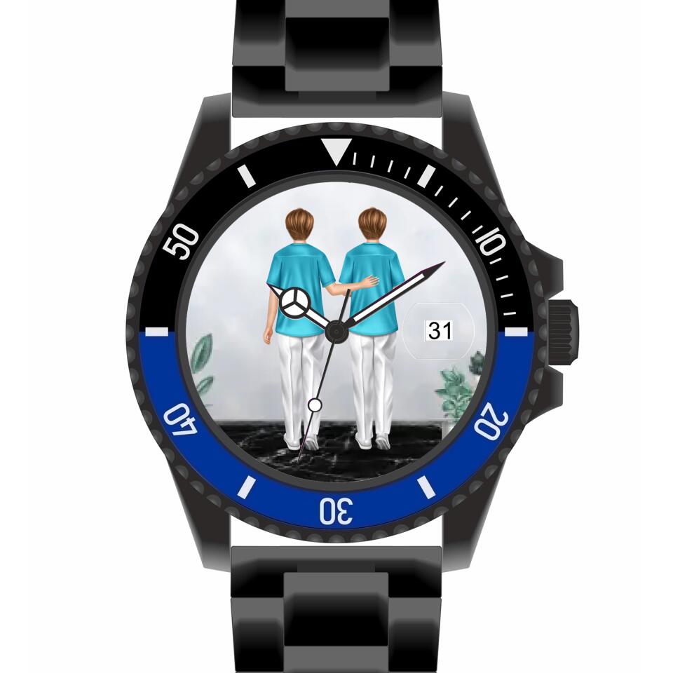 Krankenschwester/Krankenpfleger/Ärztin | Personalisierte Armbanduhr (Unterschiedliche Uhr-Modelle wählbar!)