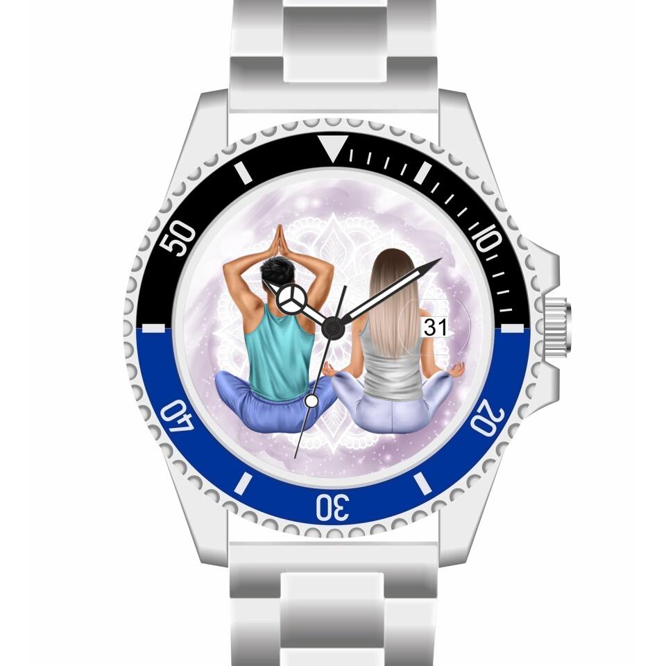 Spiritual Couple | Personalisierte Armbanduhr (Unterschiedliche Uhr-Modelle wählbar!)