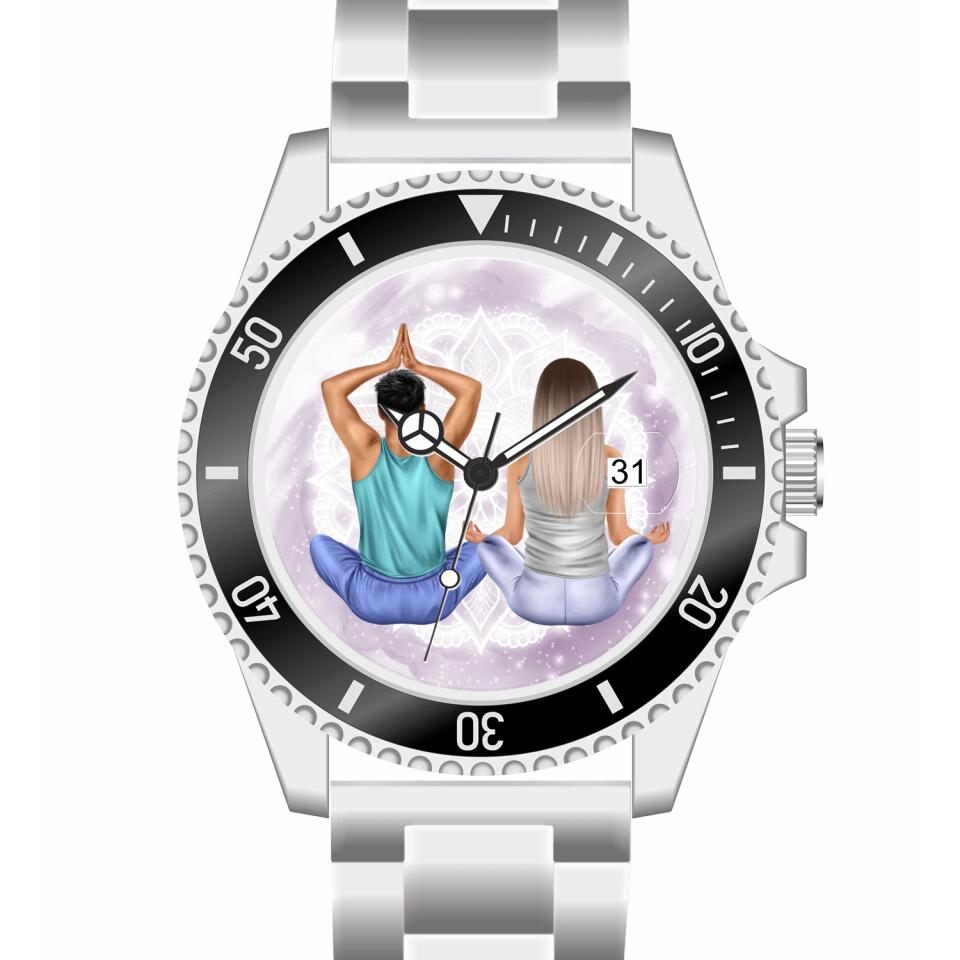 Spiritual Couple | Personalisierte Armbanduhr (Unterschiedliche Uhr-Modelle wählbar!)