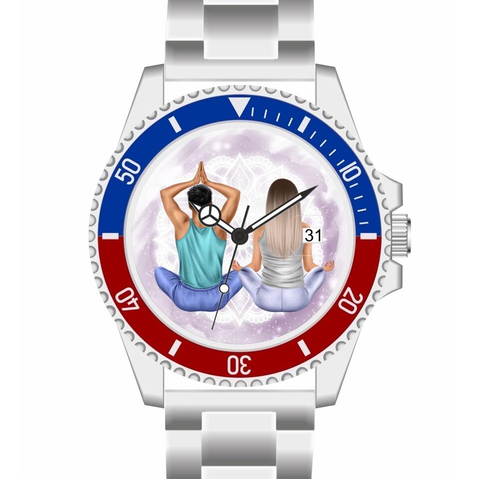 Spiritual Couple | Personalisierte Armbanduhr (Unterschiedliche Uhr-Modelle wählbar!)