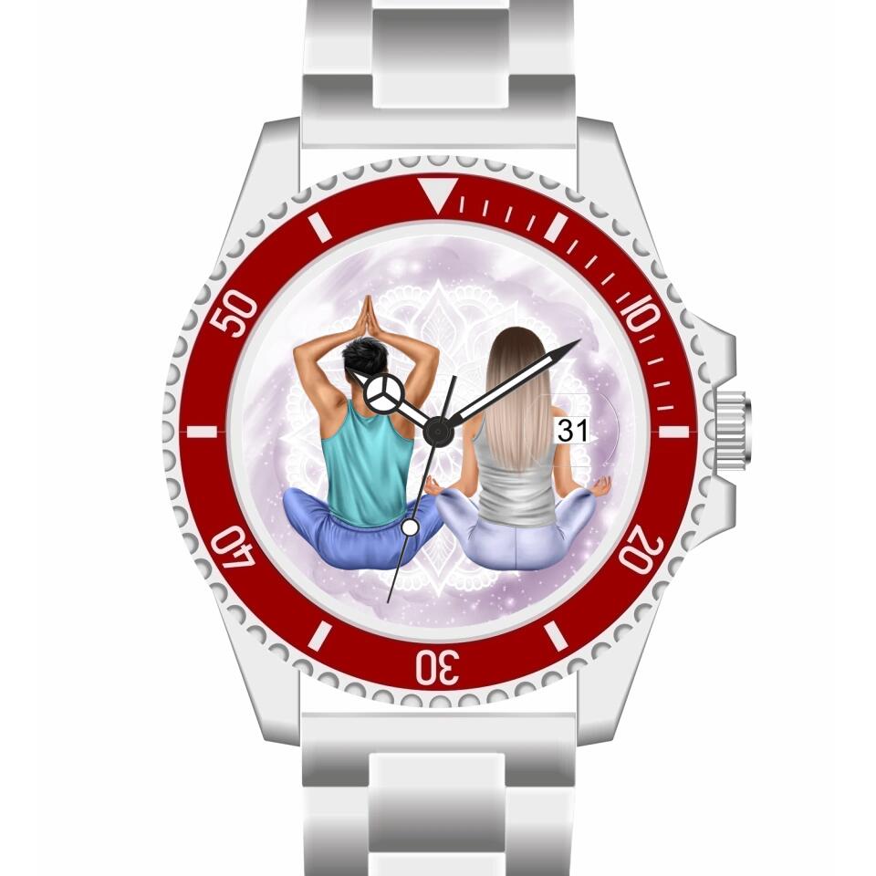 Spiritual Couple | Personalisierte Armbanduhr (Unterschiedliche Uhr-Modelle wählbar!)