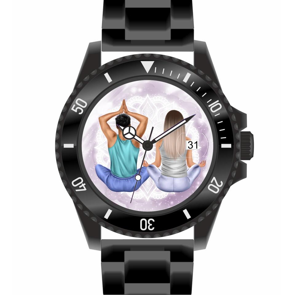 Spiritual Couple | Personalisierte Armbanduhr (Unterschiedliche Uhr-Modelle wählbar!)