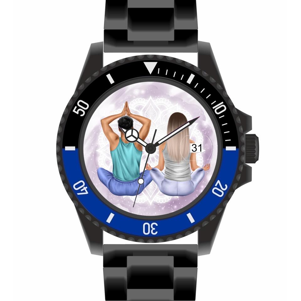 Spiritual Couple | Personalisierte Armbanduhr (Unterschiedliche Uhr-Modelle wählbar!)