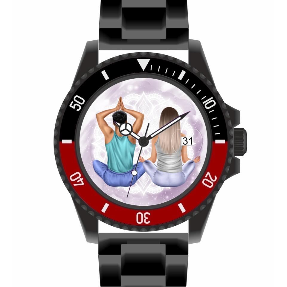 Spiritual Couple | Personalisierte Armbanduhr (Unterschiedliche Uhr-Modelle wählbar!)