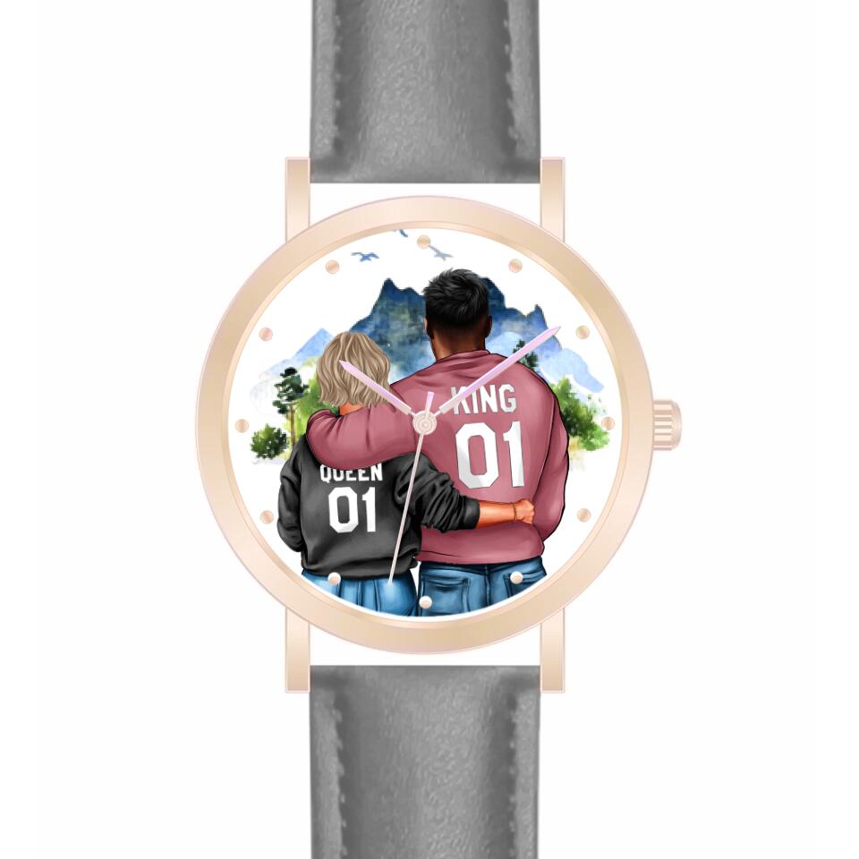 Pärchen | Personalisierte Armbanduhr (Unterschiedliche Uhr-Modelle wählbar!