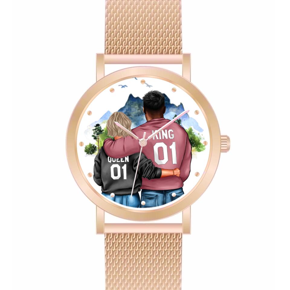 Pärchen | Personalisierte Armbanduhr (Unterschiedliche Uhr-Modelle wählbar!