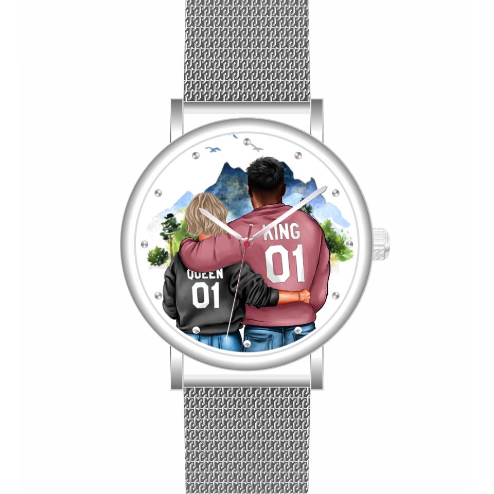 Pärchen | Personalisierte Armbanduhr (Unterschiedliche Uhr-Modelle wählbar!