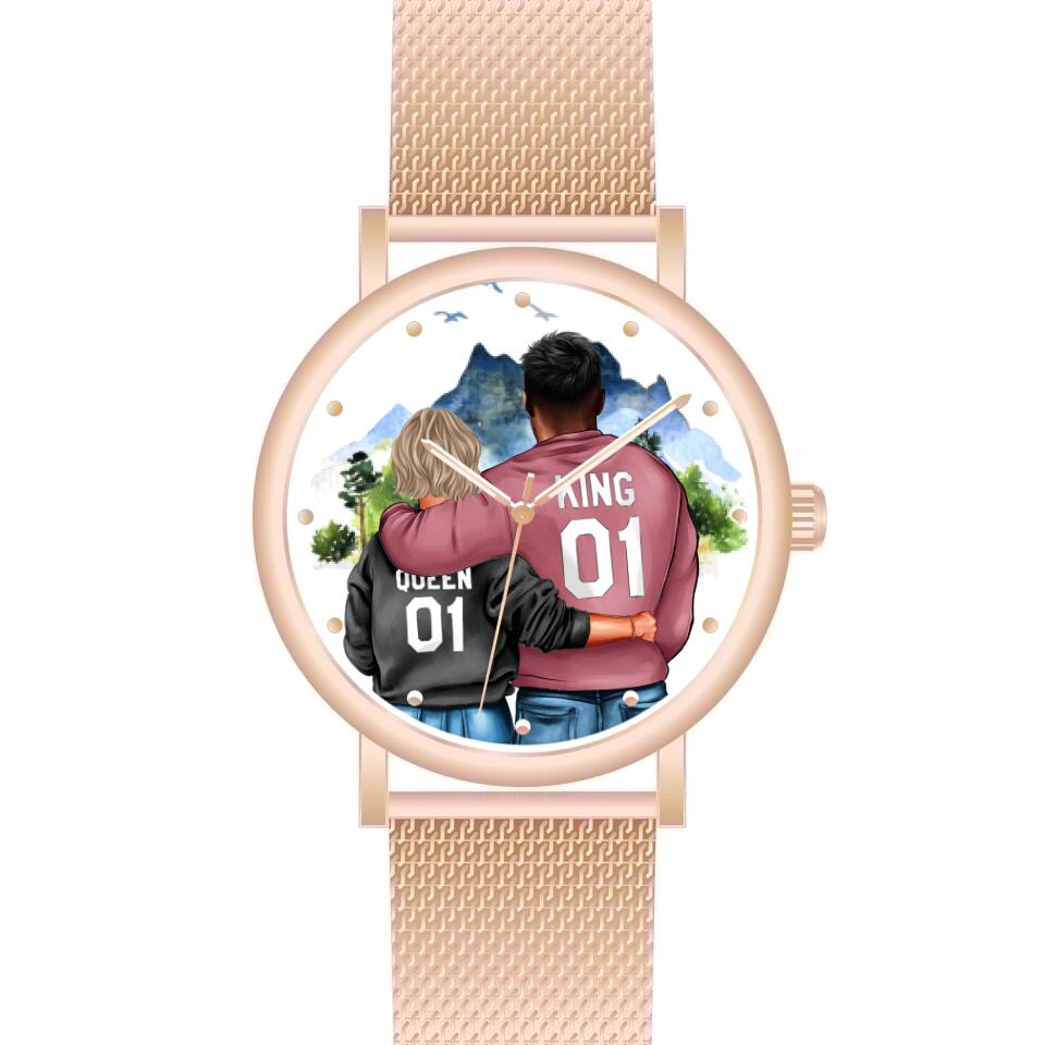 Pärchen | Personalisierte Armbanduhr (Unterschiedliche Uhr-Modelle wählbar!