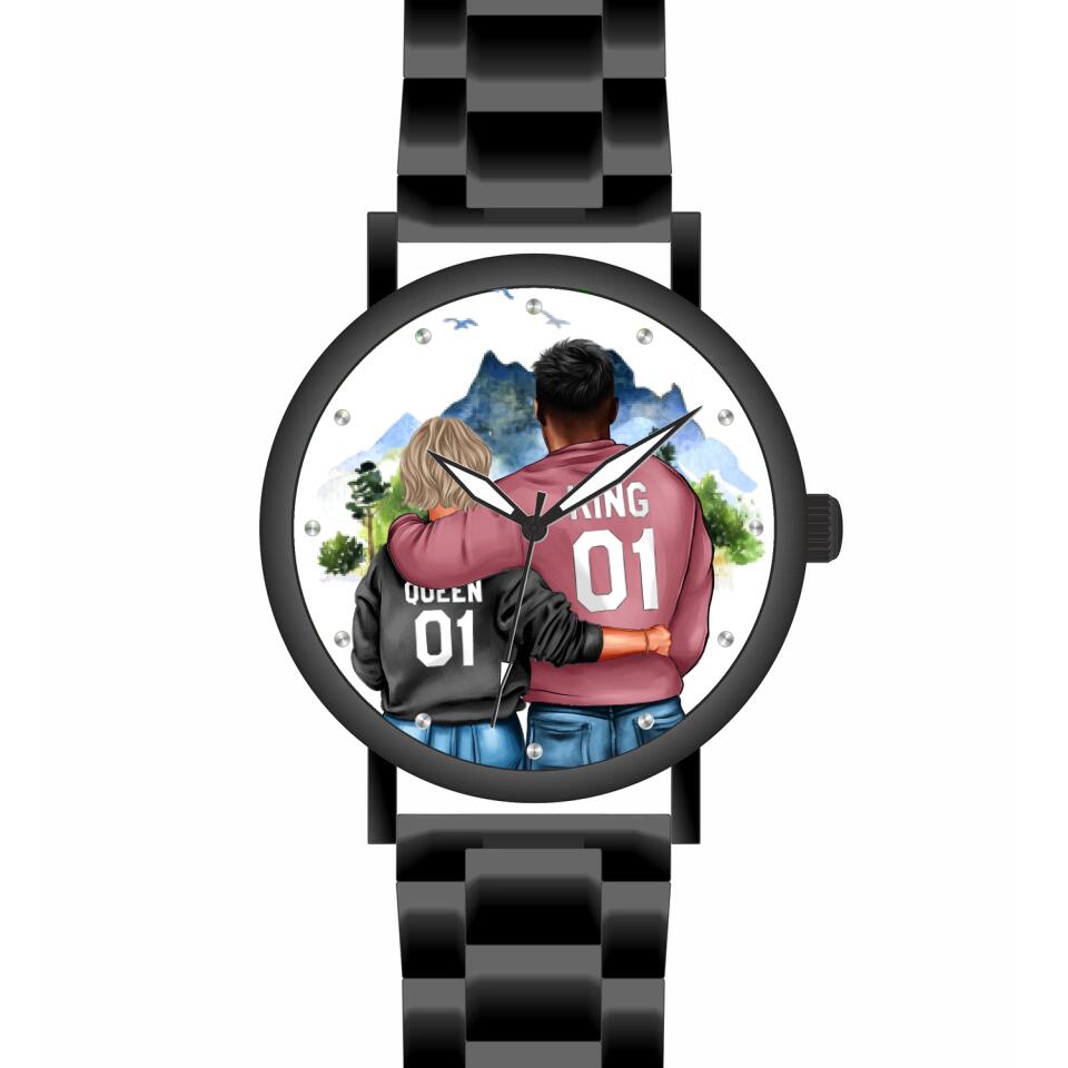 Pärchen | Personalisierte Armbanduhr (Unterschiedliche Uhr-Modelle wählbar!