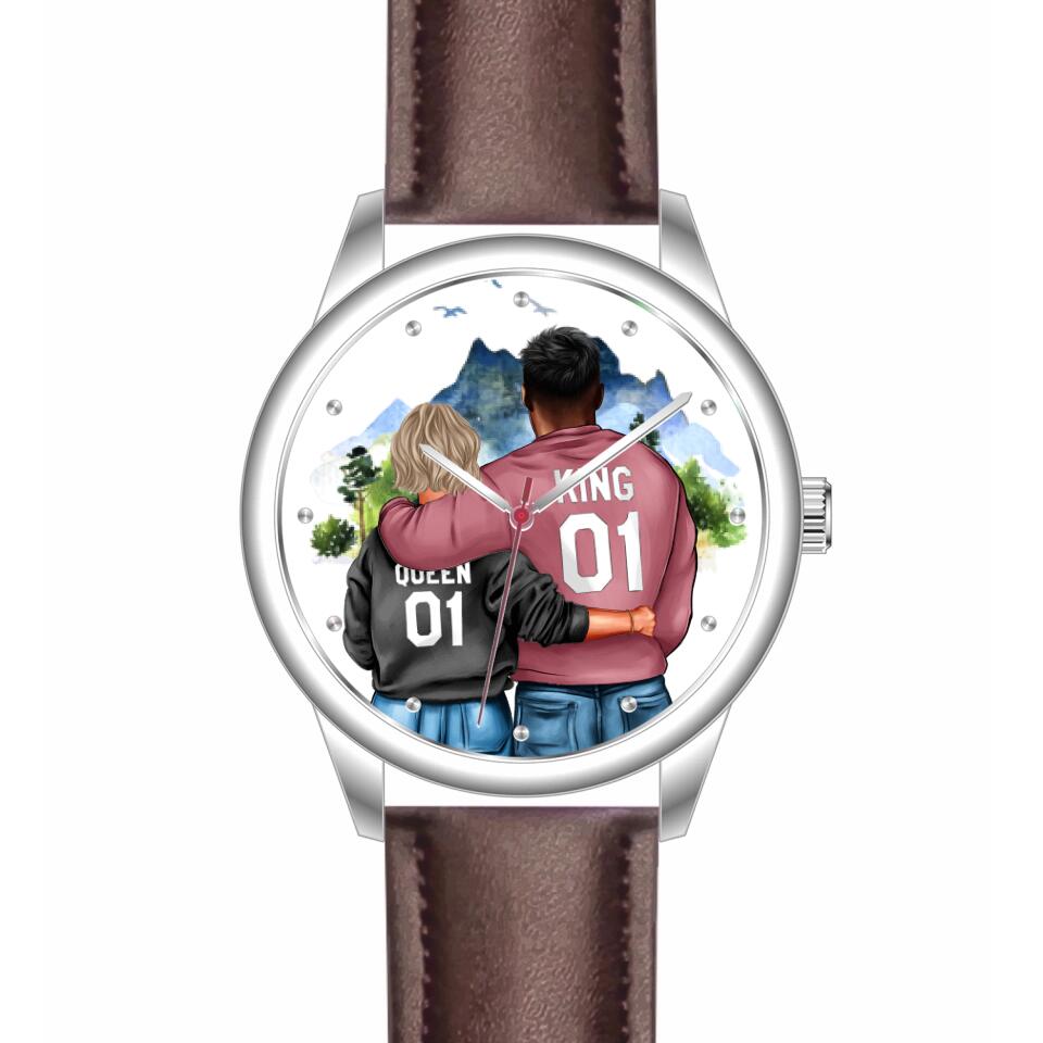 Pärchen | Personalisierte Armbanduhr (Unterschiedliche Uhr-Modelle wählbar!