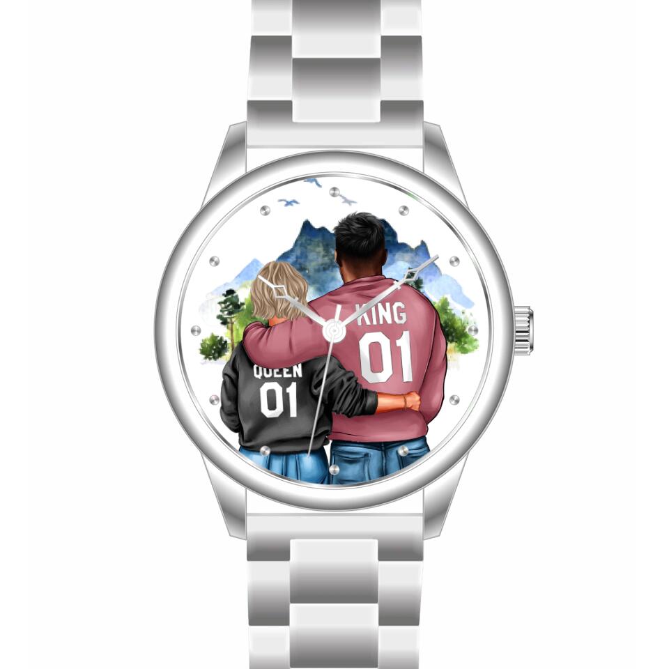 Pärchen | Personalisierte Armbanduhr (Unterschiedliche Uhr-Modelle wählbar!