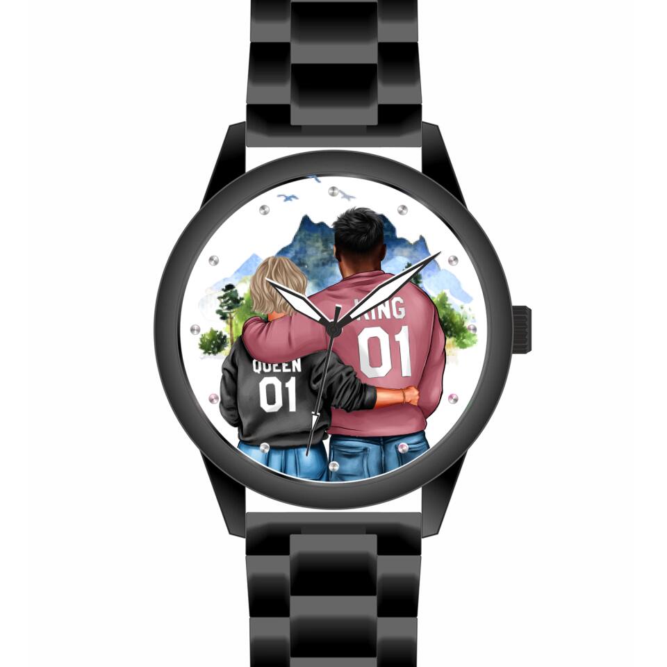 Pärchen | Personalisierte Armbanduhr (Unterschiedliche Uhr-Modelle wählbar!