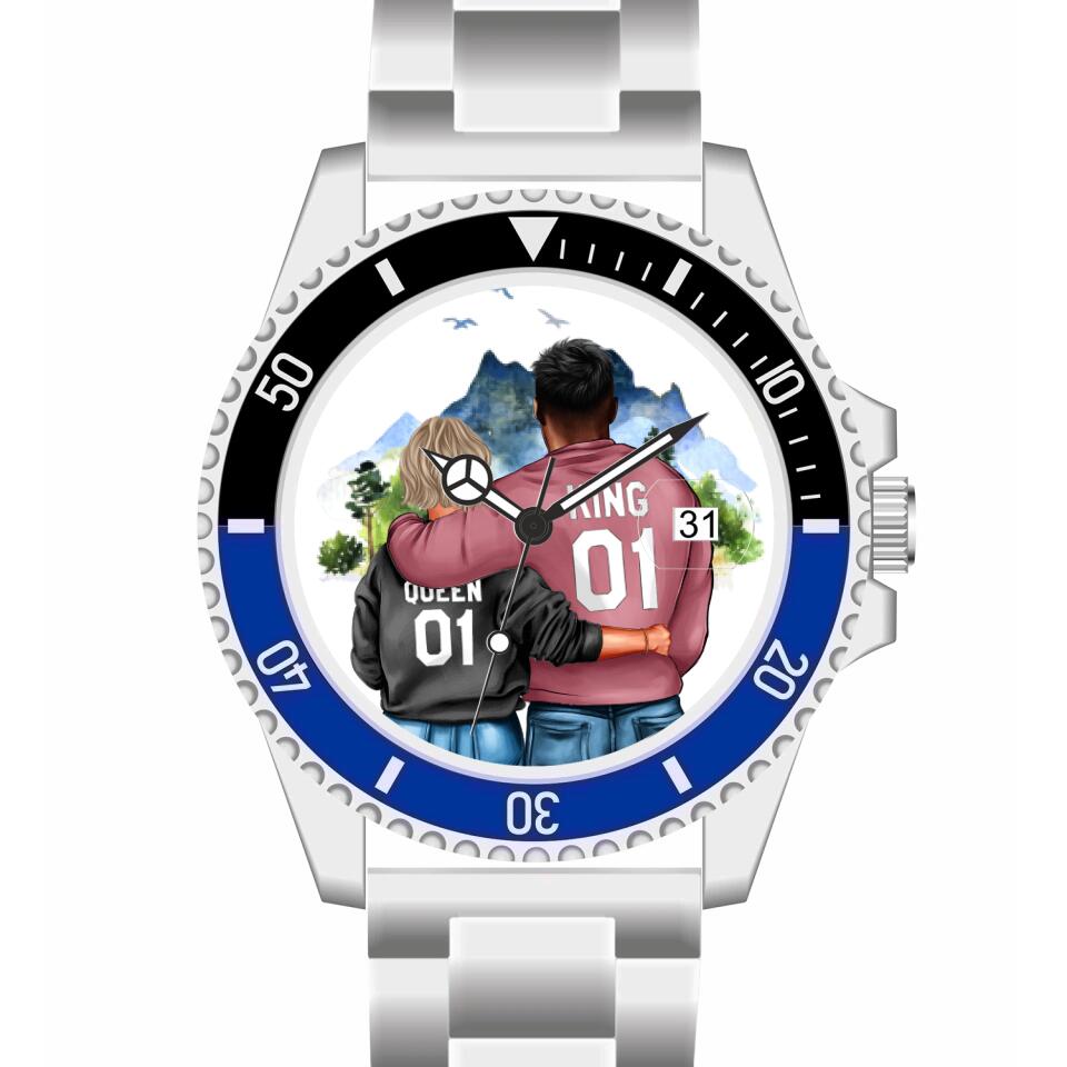Pärchen | Personalisierte Armbanduhr (Unterschiedliche Uhr-Modelle wählbar!