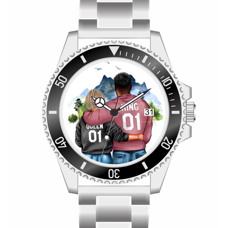 Pärchen | Personalisierte Armbanduhr (Unterschiedliche Uhr-Modelle wählbar!