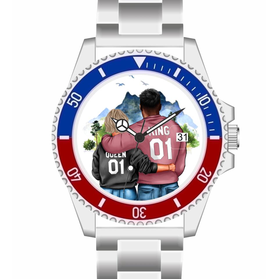 Pärchen | Personalisierte Armbanduhr (Unterschiedliche Uhr-Modelle wählbar!