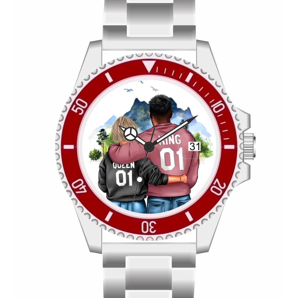 Pärchen | Personalisierte Armbanduhr (Unterschiedliche Uhr-Modelle wählbar!