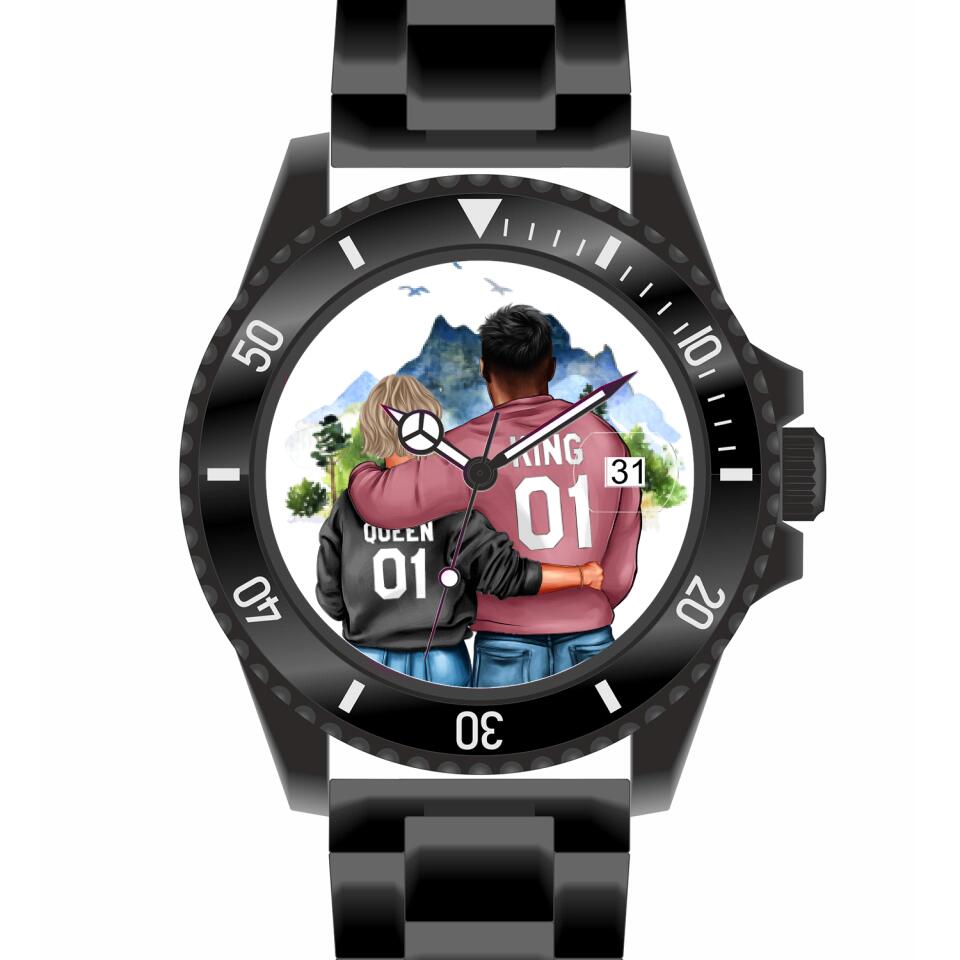 Pärchen | Personalisierte Armbanduhr (Unterschiedliche Uhr-Modelle wählbar!