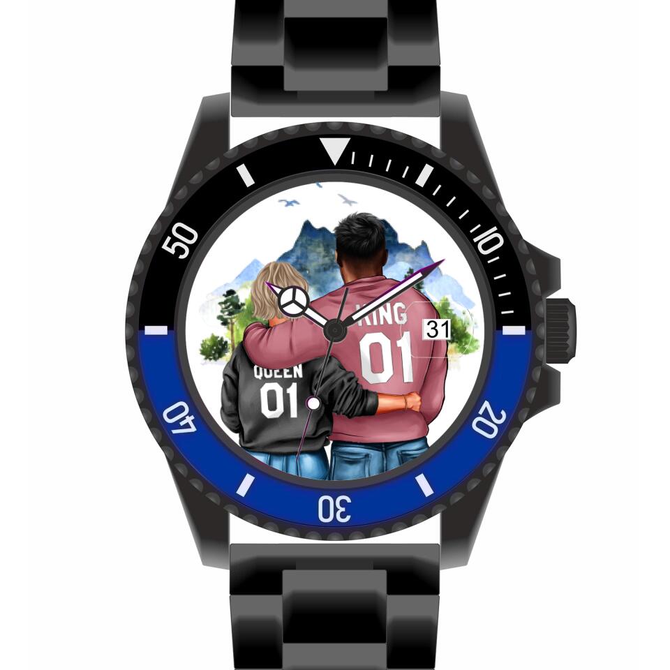 Pärchen | Personalisierte Armbanduhr (Unterschiedliche Uhr-Modelle wählbar!
