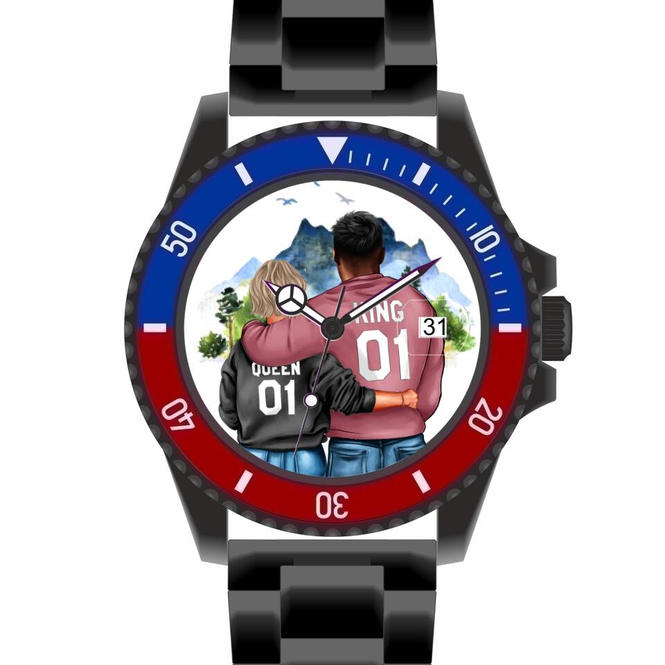 Pärchen | Personalisierte Armbanduhr (Unterschiedliche Uhr-Modelle wählbar!