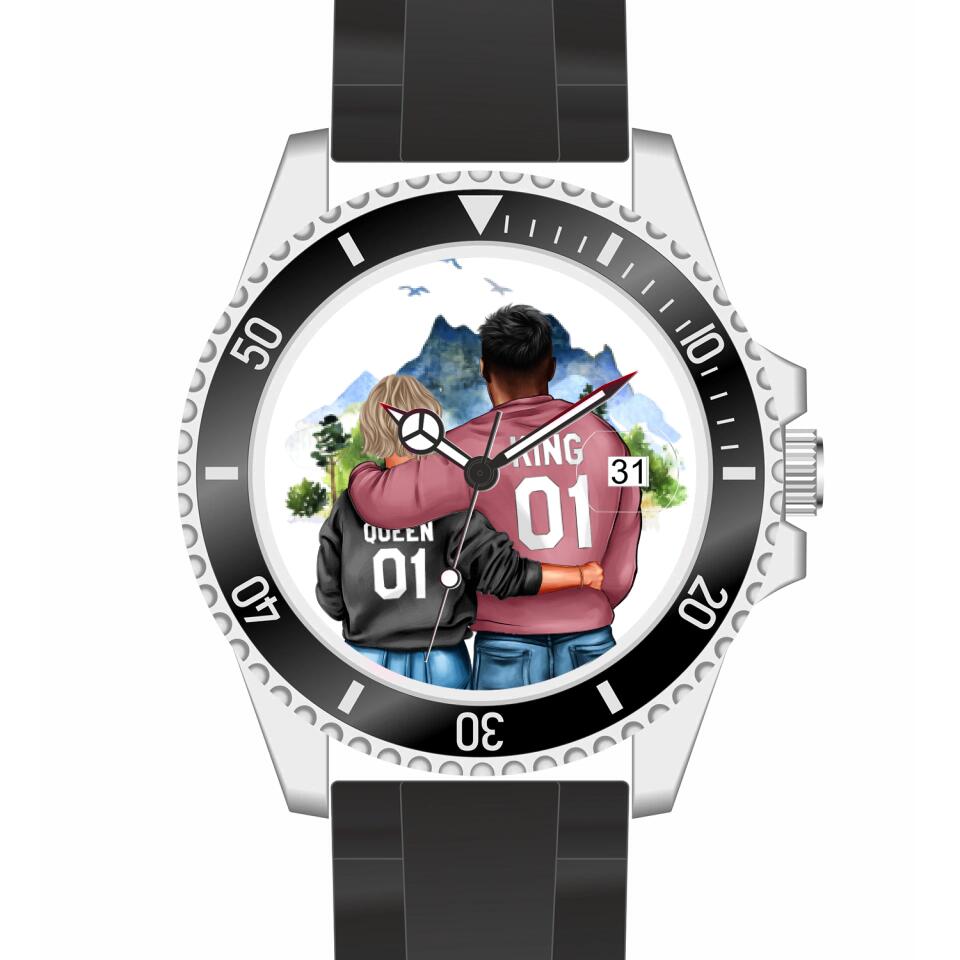 Pärchen | Personalisierte Armbanduhr (Unterschiedliche Uhr-Modelle wählbar!