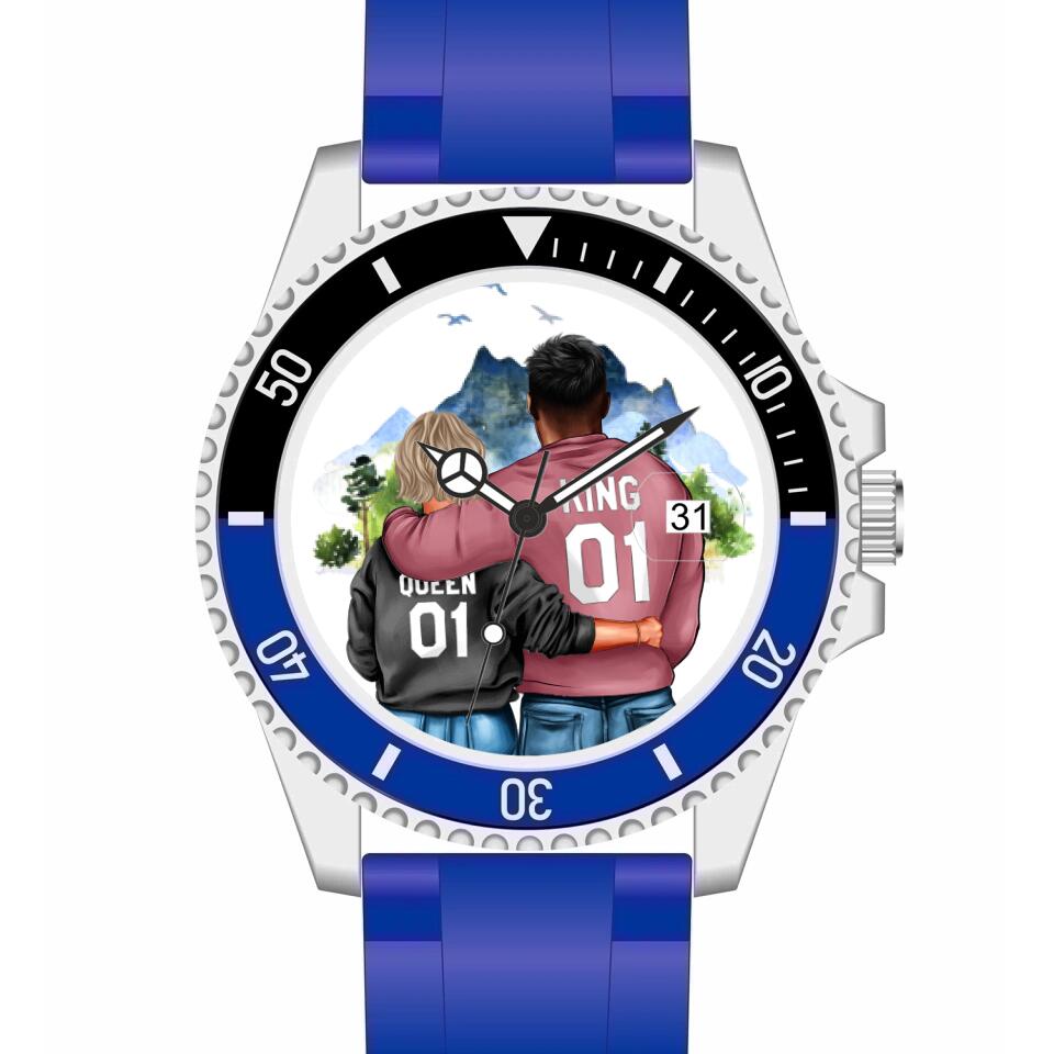 Pärchen | Personalisierte Armbanduhr (Unterschiedliche Uhr-Modelle wählbar!