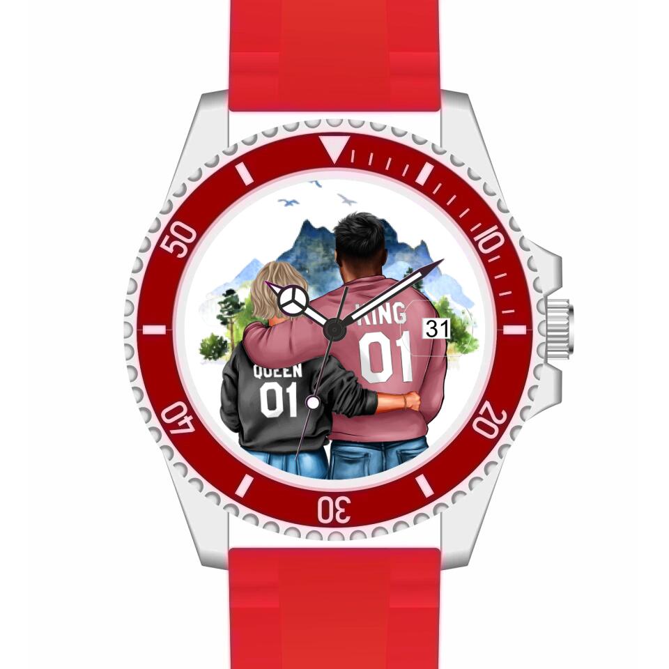 Pärchen | Personalisierte Armbanduhr (Unterschiedliche Uhr-Modelle wählbar!