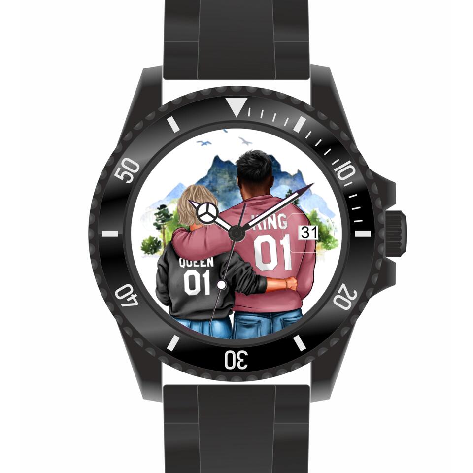 Pärchen | Personalisierte Armbanduhr (Unterschiedliche Uhr-Modelle wählbar!