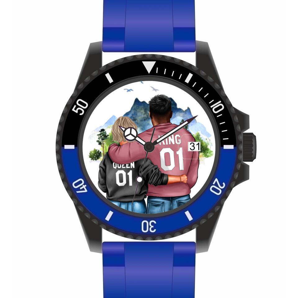 Pärchen | Personalisierte Armbanduhr (Unterschiedliche Uhr-Modelle wählbar!