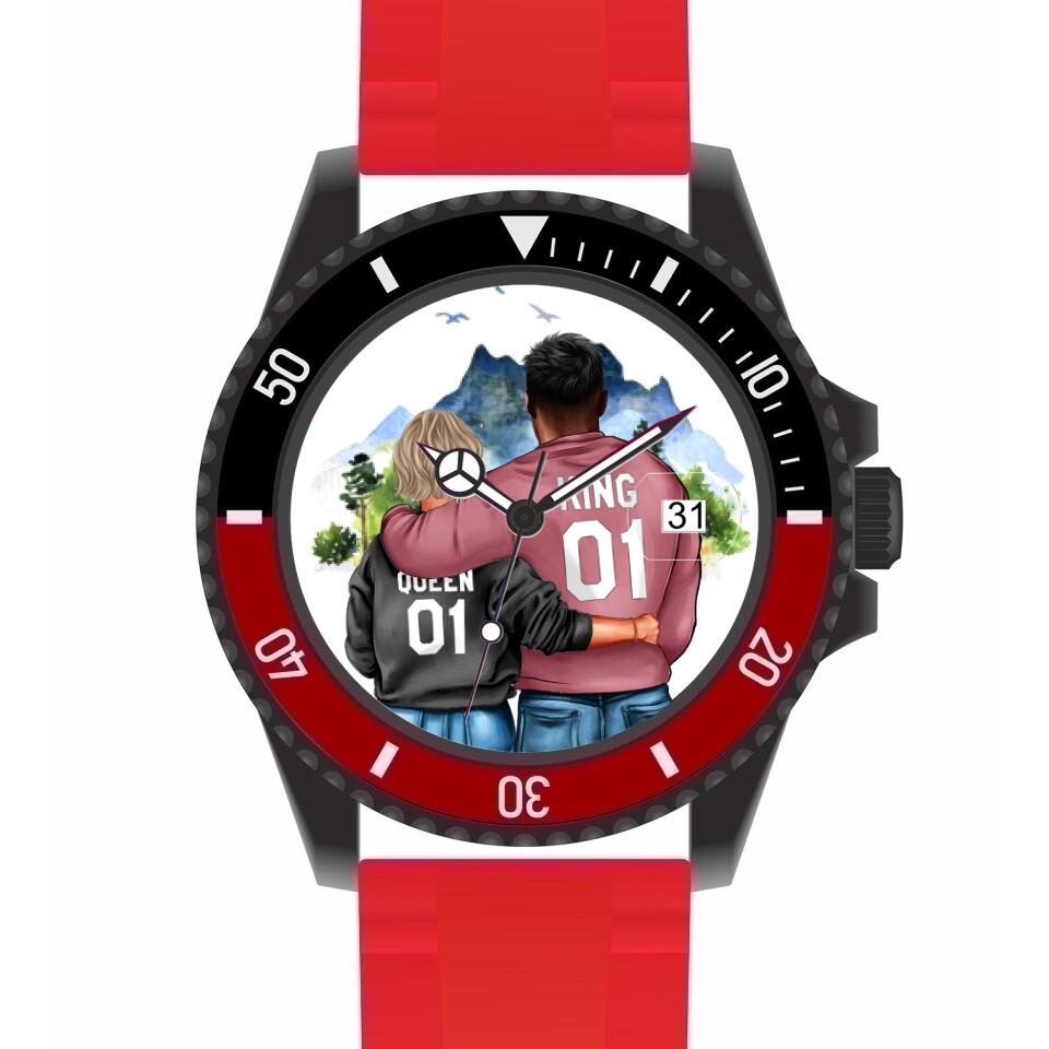 Pärchen | Personalisierte Armbanduhr (Unterschiedliche Uhr-Modelle wählbar!