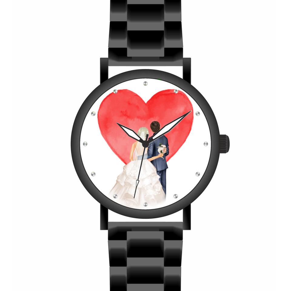 Hochzeit | Personalisierte Armbanduhr (Unterschiedliche Uhr-Modelle wählbar!