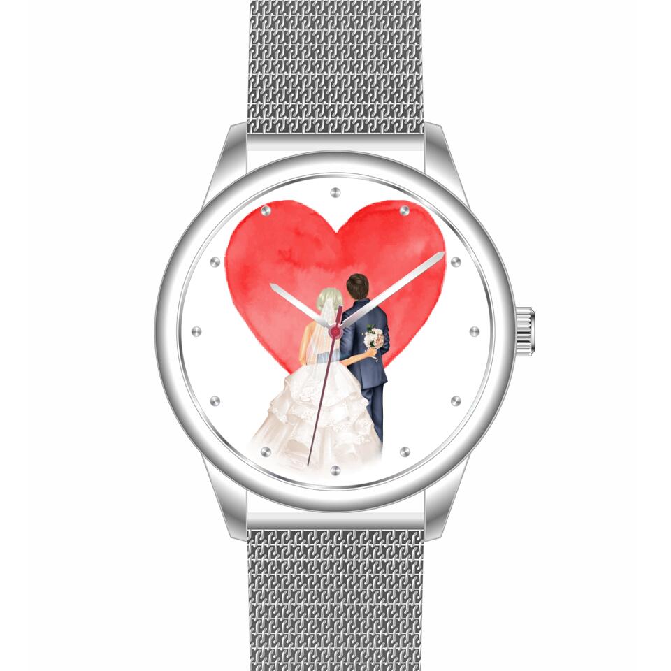 Hochzeit | Personalisierte Armbanduhr (Unterschiedliche Uhr-Modelle wählbar!