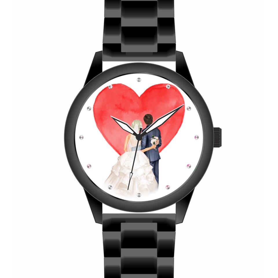 Hochzeit | Personalisierte Armbanduhr (Unterschiedliche Uhr-Modelle wählbar!