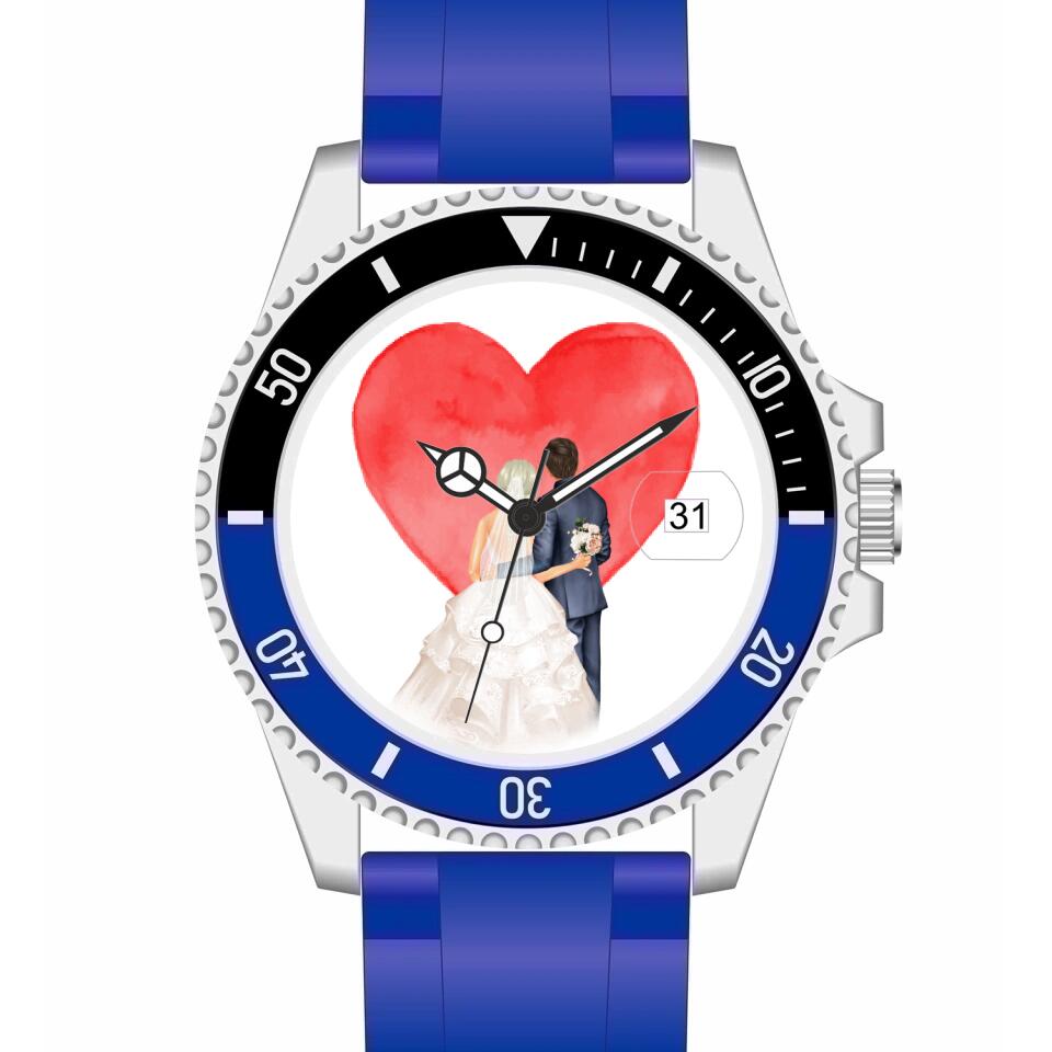 Hochzeit | Personalisierte Armbanduhr (Unterschiedliche Uhr-Modelle wählbar!