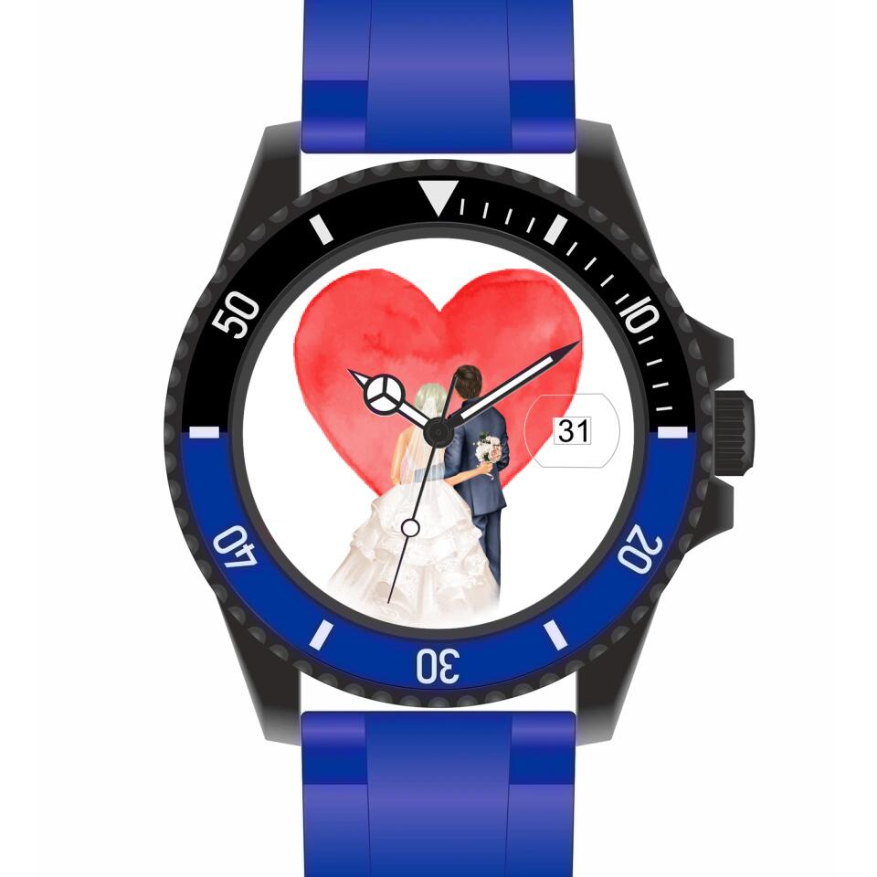 Hochzeit | Personalisierte Armbanduhr (Unterschiedliche Uhr-Modelle wählbar!
