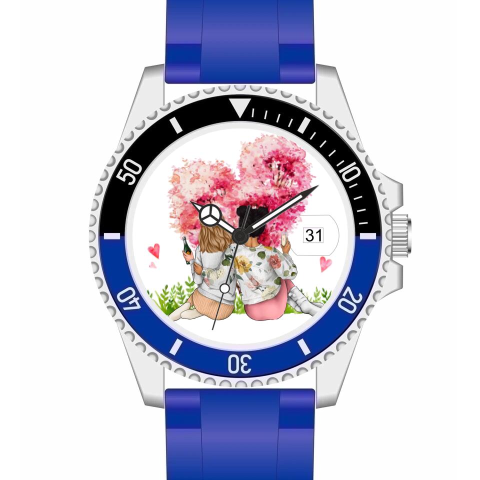 Beste Freundinnen | Personalisierte Armbanduhr (Unterschiedliche Uhr-Modelle wählbar!
