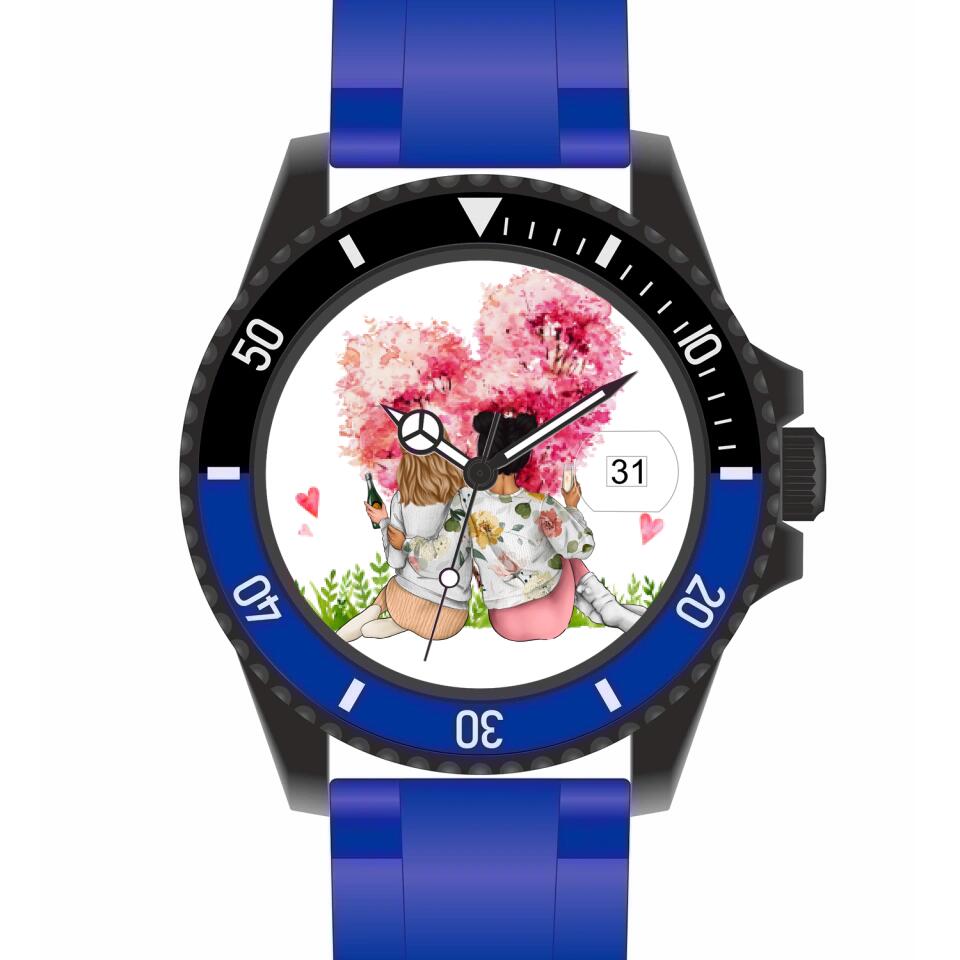 Beste Freundinnen | Personalisierte Armbanduhr (Unterschiedliche Uhr-Modelle wählbar!
