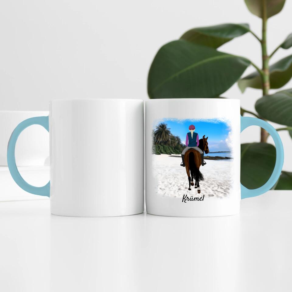 Pferdefreunde (bis zu 3 Personen) | Personalisierte Tasse